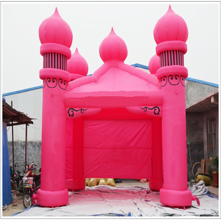 蒙山粉色帐篷